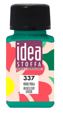 MAIMERI IDEA STOFFA - Farby na textil 337 - iridescent green, 60 ml