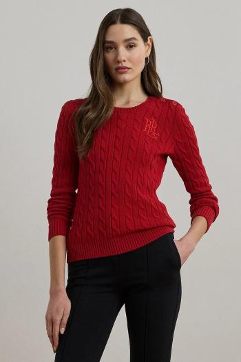 Bavlnený sveter Lauren Ralph Lauren čierna farba, 200932223
