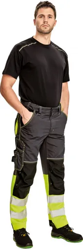 KNOXFIELD HV DW275 nohavice antr/žltá 56