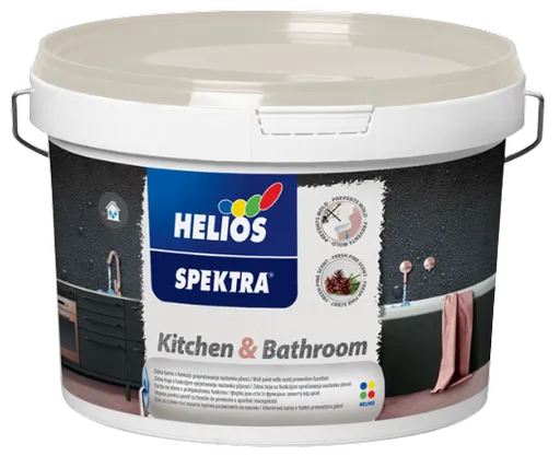 HELIOS SPEKTRA KITCHEN&BATHROOM - Protiplesňová interiérová farba biela 2 L