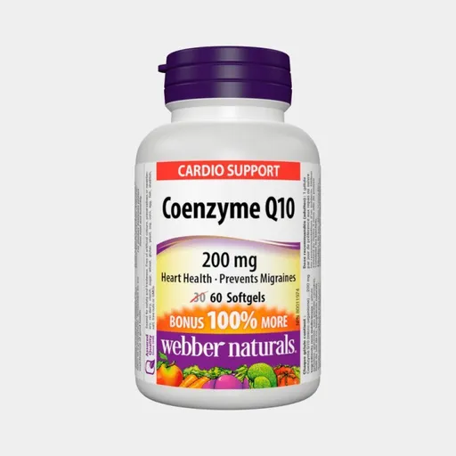 Webber Naturals Koenzým Q10 200mg 60 kapsúl