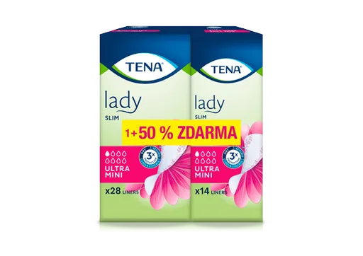 TENA Lady SLIM ULTRA MINI 28ks +14ks (50% zadarmo) inkontinenčné slipové vložky