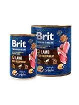 Brit Premium Dog by Nature  konz Lamb & Buckwheat 800g