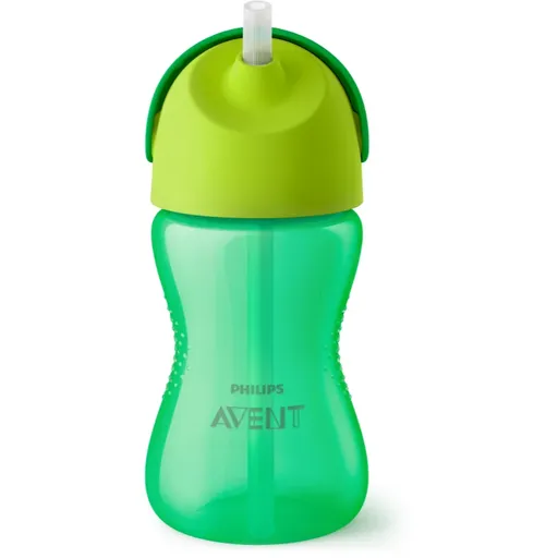 Philips Avent Bendy Straw SCF798/01 12m+ hrnček s ohybnou rúrkou Green 300 ml