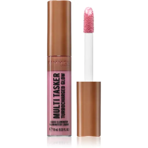 Rimmel Multi-Tasker Turbocharged Glow tekutý rozjasňovač odtieň 001 Not a Basic B 10 ml