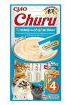 Churu Cat Recept na tuniaka s príchuťou morských plodov 4x14g