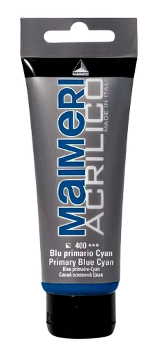 MAIMERI ACRILICO - Akrylové farby 400 - primary blue-cyan, 0,2 L