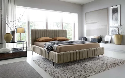 ArtElta Manželská posteľ PLISSA s výklopným roštom | 140 x 200 cm Farebné prevedenie PLISSA: Nube 20