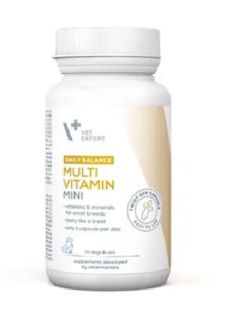 VetExpert Multivitamin Mini (Twist Off) vitamínový a minerálny prípravok pre psy a mačky 30 kapsúl