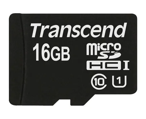 TRANSCEND MicroSDHC karta 16GB Premium, Class 10 UHS-I 300x, bez adaptéra