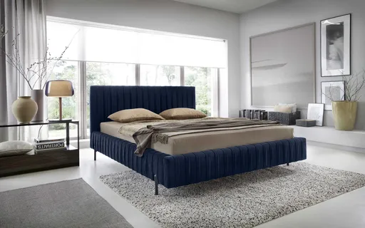 ArtElta Manželská posteľ PLISSA s výklopným roštom | 140 x 200 cm Farebné prevedenie PLISSA: Velvetmat 40