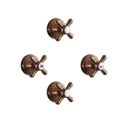 RAV SLEZÁK Morava Retro sprchová batéria vrátane podomietkového telesa stará mosadz MK186KSM