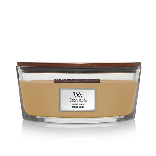 WOODWICK Vonná sviečka loď Gilded Sands 453,6 g