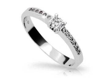 Cutie Diamonds Dokonalý prsteň z bieleho zlata s diamantmi DZ6809-1917-00-X-2 54 mm