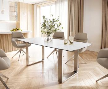Jedálenský stôl Edge 200x100 cm keramický zaoblený Laminam®
