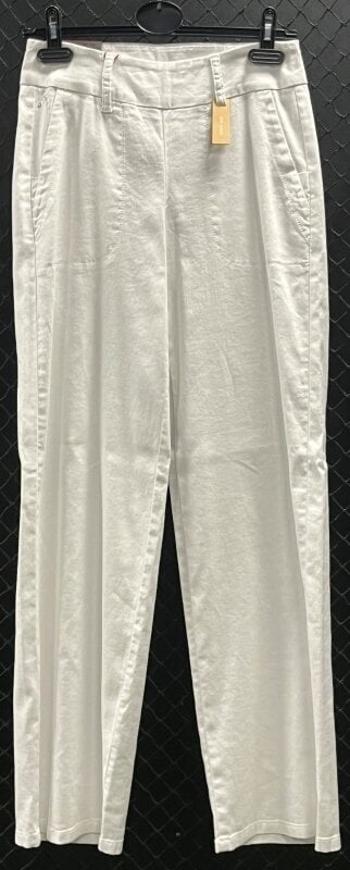 Alberto Lucy-WL Linen Twill White 30 Nohavice