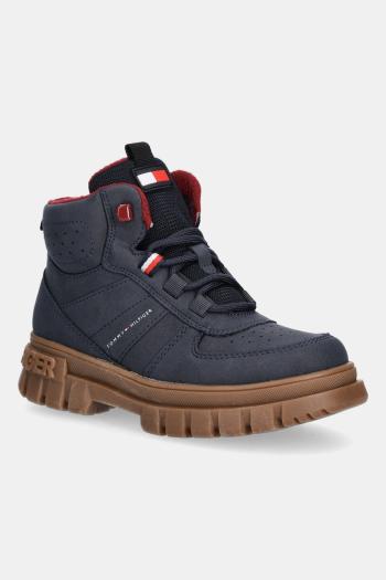 Detské zimné topánky Tommy Hilfiger tmavomodrá farba, T3X5-34129