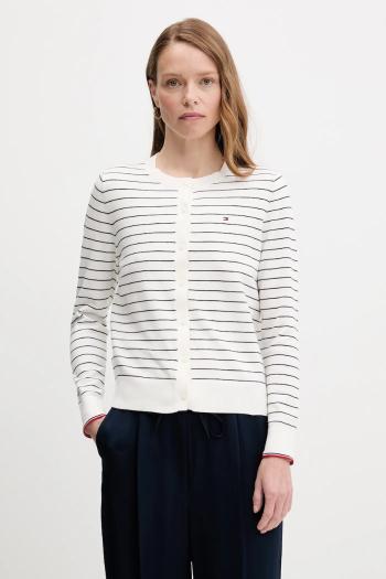 Kardigán Tommy Hilfiger tmavomodrá farba, ľahký, WW0WW42370