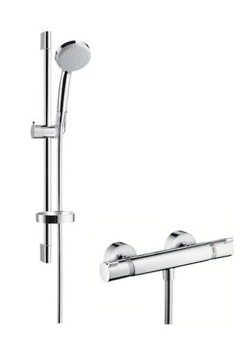 Sprchová batéria Hansgrohe Croma 100 so sprchovacím setom 150 mm chróm 27032000