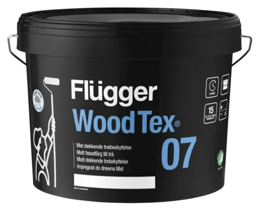 WOOD TEX 07 MATT - Matný krycí náter na drevo čierna 10 L