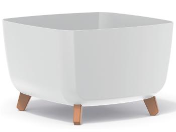 NABBI DGQL400 plastový kvetináč na nožičkách 39 cm biela