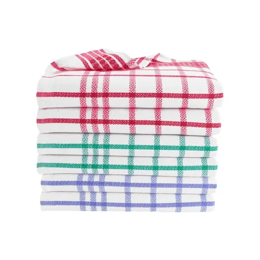 Utierky s kockovaným vzorom, súprava 6 alebo 12 ks