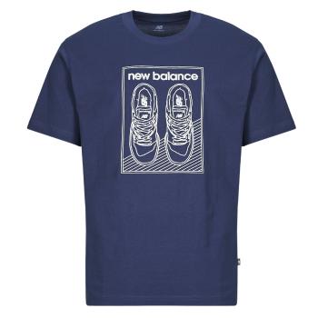 New Balance  GRAPHIC JERSEY TEE  Tričká s krátkym rukávom Námornícka modrá