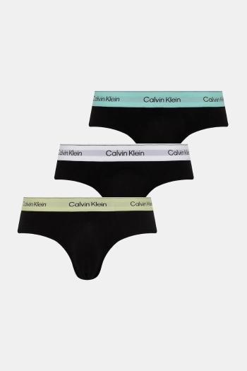 Slipy Calvin Klein Underwear 3-pak pánske, čierna farba, LV00NB4388