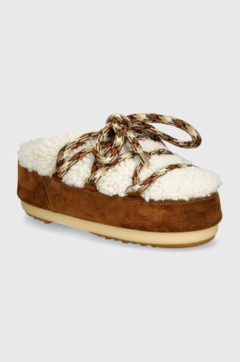 Papuče Moon Boot MB MULE SHEARLING hnedá farba, 80D1460240 MA03