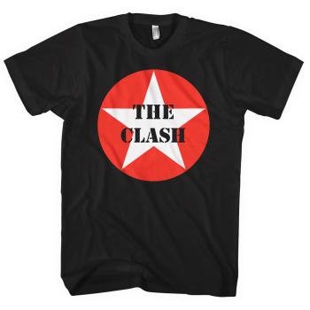 The Clash tričko Star Badge Čierna XXL