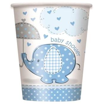 Tégliky „baby shower“ tehotenský večierok – chlapec/boy – 270 ml – 8 ks (11179416967)