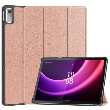 LEATHER Zaklápací obal pre Lenovo Tab P11 Gen 2 ružový