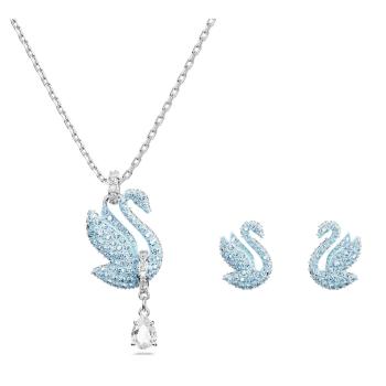 Swarovski Pôvabná sada šperkov s kryštálmi Iconic Swan 5660597 (náušnice, náhrdelník)