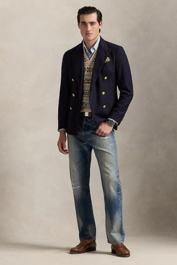 Bavlnené rifle Polo Ralph Lauren pánske, 710963171