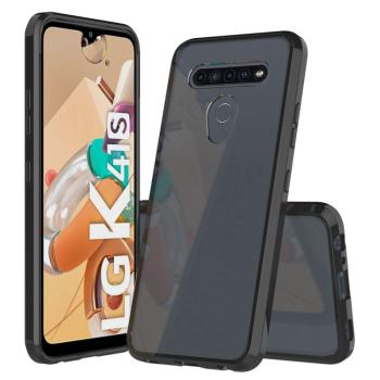 SHOCK Extra odolný kryt LG K41s / K51s priehľadný čierna