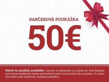 Darčeková poukážka 50€