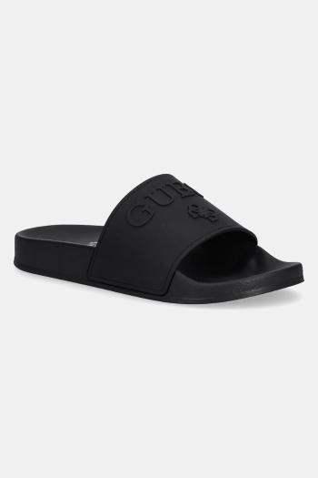Šľapky Guess SLIPPERS dámske, čierna farba, E5GZ07 BB00F