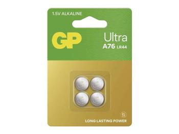 Batéria LR44 (A76U) GP Ultra alkalická 4ks