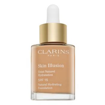 Clarins Skin Illusion Natural Hydrating Foundation tekutý make-up s hydratačným účinkom 108.5 Cashew 30 ml