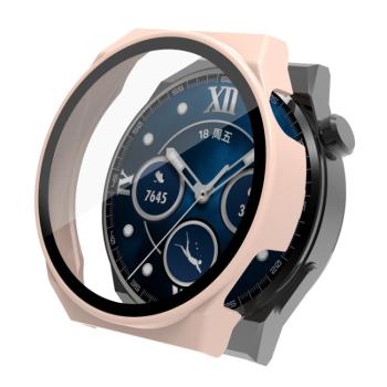 Plastový kryt s ochranným sklom pre Huawei Watch GT 3 Pro 46mm ružový