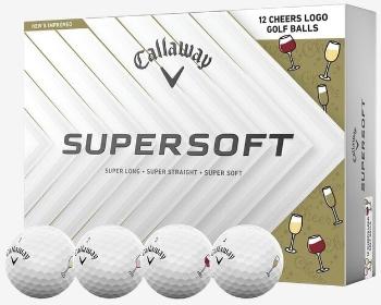 Callaway Supersoft 2025 White Cheers Golfové lopty
