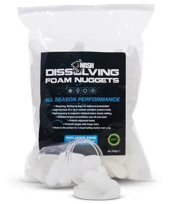 Nash dissolving foam nuggets