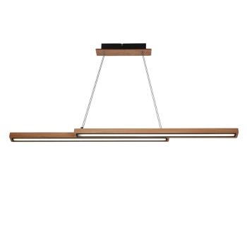 Drevená závesná lampa Sento 20W LED 4000K čierny kryt