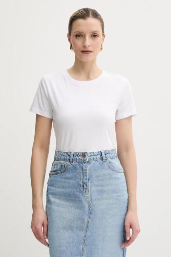Bavlnené tričko Armani Exchange dámske, biela farba, XW000528 AF10356