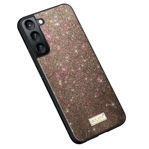 SULADA GLITTER Trblietavý ochranný kryt Samsung Galaxy S25 5G bronzový