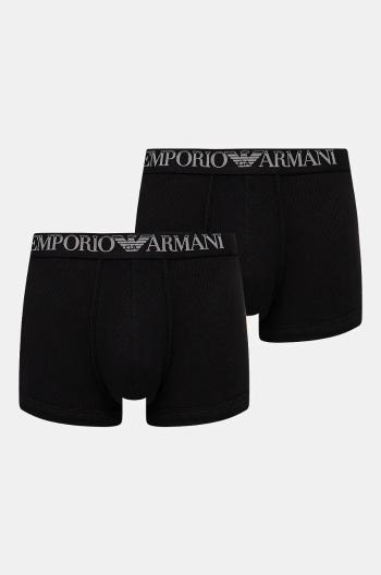 Boxerky Emporio Armani Underwear 2-pak pánske, čierna farba, 112023 4R502