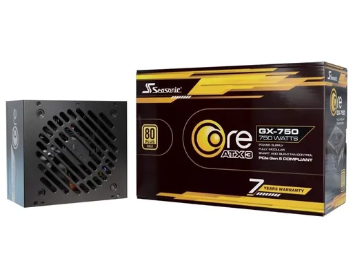 SEASONIC zdroj Core GX 750W, 120mm, Plne modulárny, 80+ Gold, ATX 3.1
