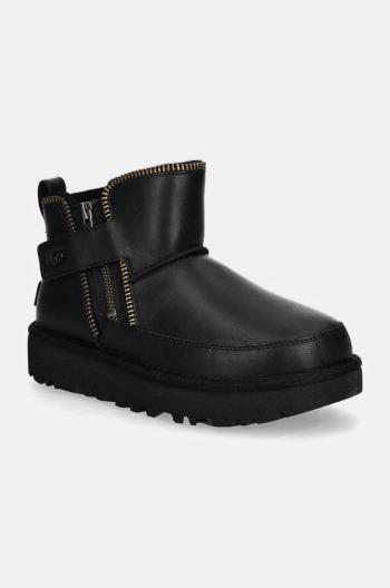 Snehule UGG Classic Mini Moto Boot čierna farba, 1164690-BLK