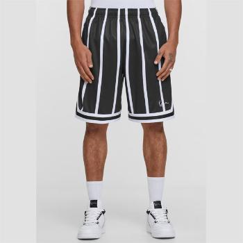 Kraťase Karl Kani Small Signature Striped Mesh Shorts black/white - M