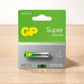 4 db alkáli GP Super LR03 (AAA) elem